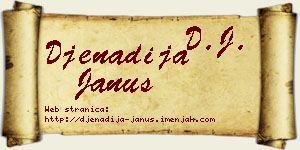 Đenadija Janus vizit kartica